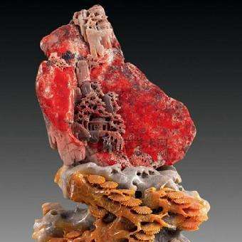 石彫り（鶏血石彫り）_百度百科