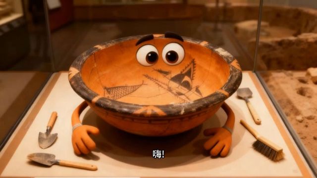 新石器時代人面魚紋彩陶盆_百度百科