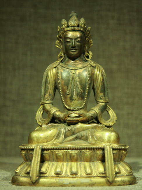 B 西蔵抱妃菩薩座像 清時代 中国 金工 仏像 仏陀 如来 チベット 【公式