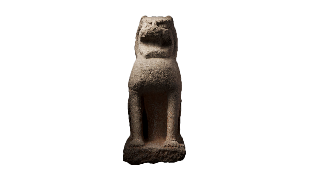 石獅子（陝西漢唐石刻博物館所蔵の文化財）_百度百科