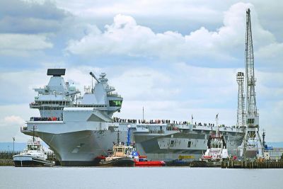 Maquette HMS Queen Elizabeth (R08) – Porte-Avions Classe Queen Elizabeth – Échelle 1/1250 – Modèle Réduit Métal Corgi Classics