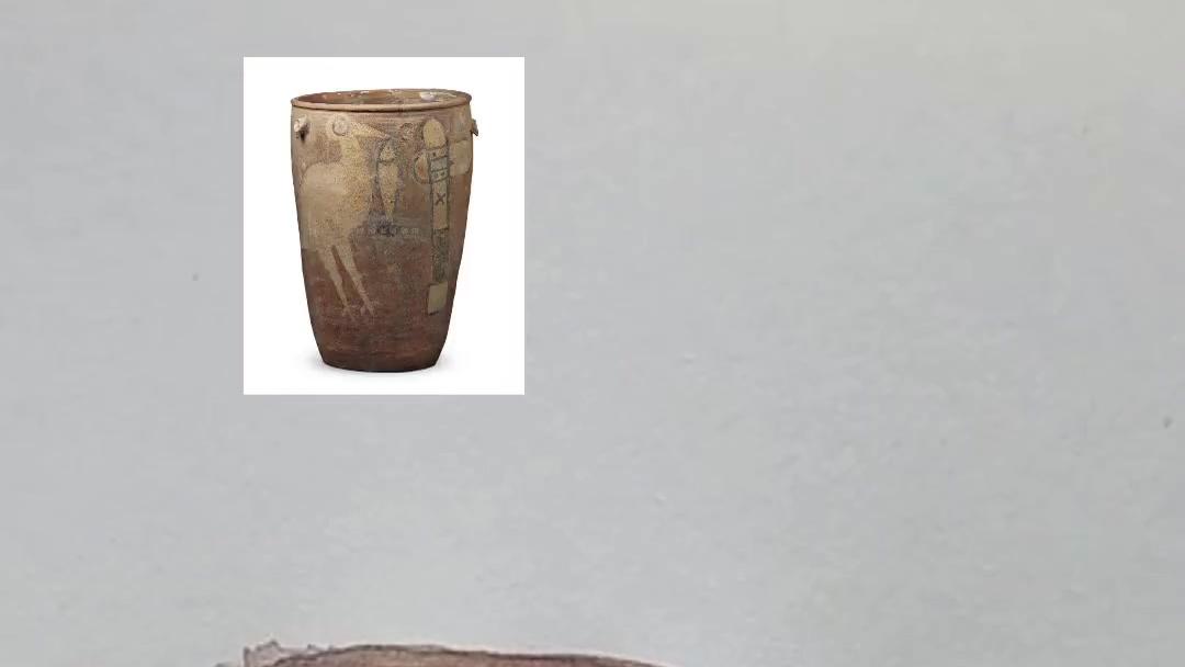 新石器時代のコウノトリ魚石斧図彩陶缸_百度百科