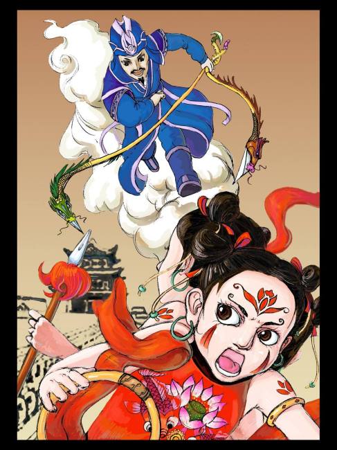 Nezha（A figure in ancient Chinese mythology and legend）_Baiduwiki