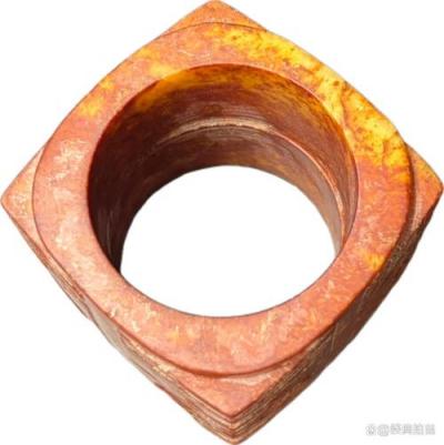 Jade Cong with Deity and Animal Face Pattern_Baiduwiki