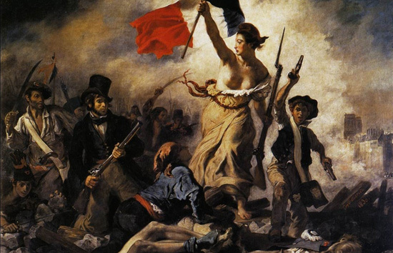 La Liberté guidant le peuple（ウジェーヌ・ドラクロワによる油彩画