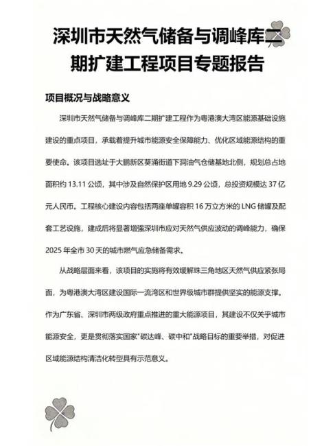 Shenzhen Natural Gas Reserve and Peak-Shaving Depot Phase II Expansion ...