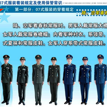 中国人民解放軍2007式軍服_百度百科