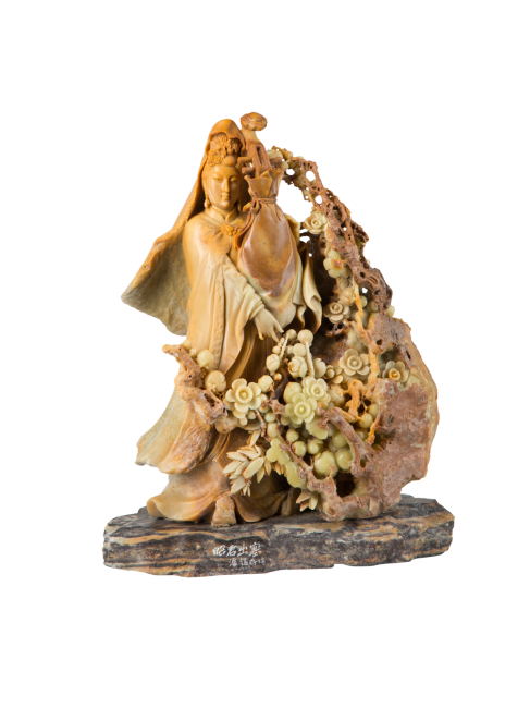 パン・シーツン作 青田石彫り人物 四大美人-昭君出塞_百度百科