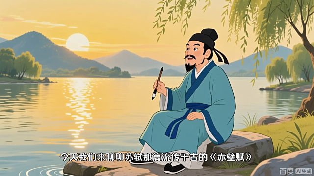 AKa6463　祖舜造　赤壁賦　荘子〇　茶碗　中国？ 赤壁賦_百度百科