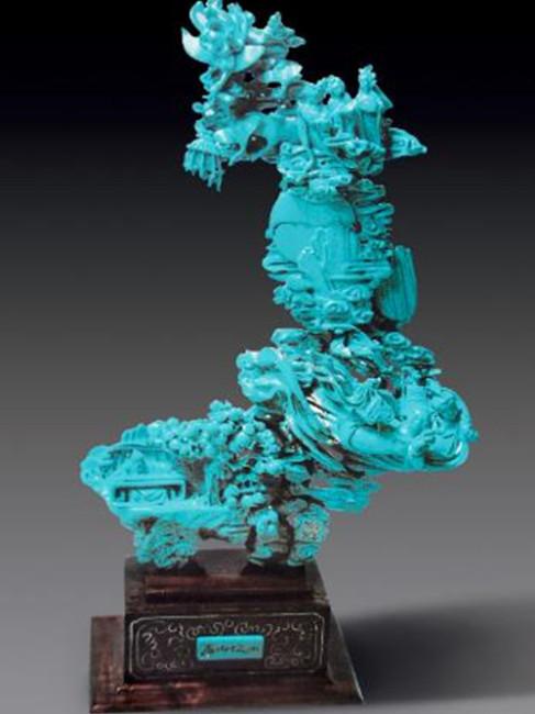 石彫刻（緑松石彫刻）_百度百科