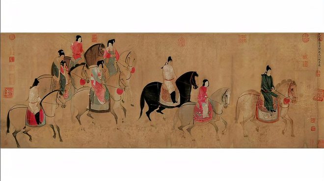 虢国夫人遊春図_百度百科