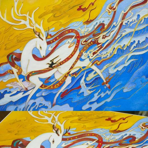 有線七宝景泰藍画_百度百科