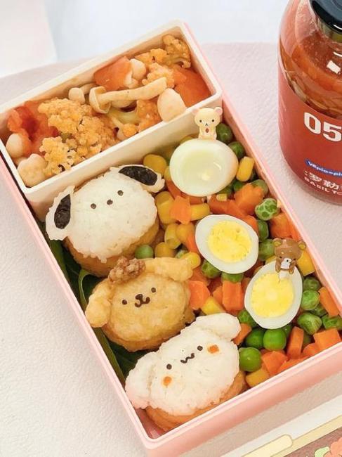 Cartoon Rice Ball Bento_Baiduwiki