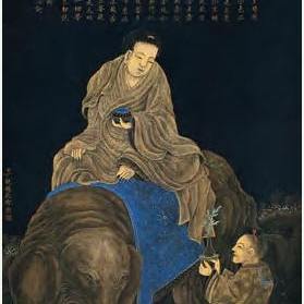 中国　清時代　丁観鵬　寶相観音圖　絹本　原色複製　◇検故宮博物館◇ 一鼎軒926 丁観鵬_百度百科
