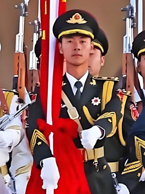 チャン・ウェイ（中国人民抗日戦争勝利80周年記念閲兵式の升旗手）_