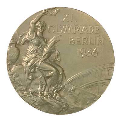 ⊞ドイツ軍＊夏季ベルリンオリンピック/五輪大会自転車ラリー参加者メダル ドイツ】1936年ベルリンオリンピック記念メダル［C-0000534