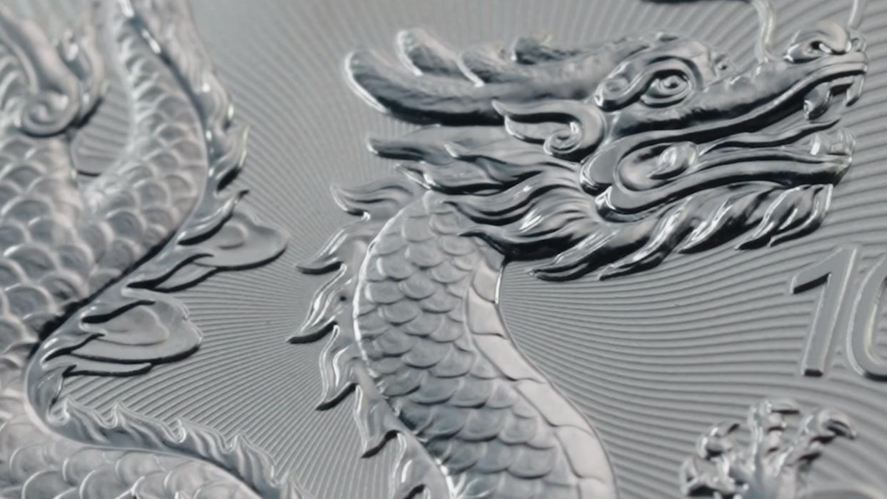 中国銀貨　中国硬貨　2025年龍記念銀貨　純銀製　PCGS最高グレード鑑定 2025年版中国龍銀貨記念硬貨_百度百科