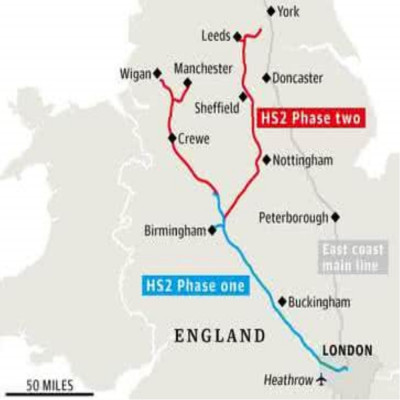 High Speed 2（High-speed rail project in the United Kingdom）_Baiduwiki