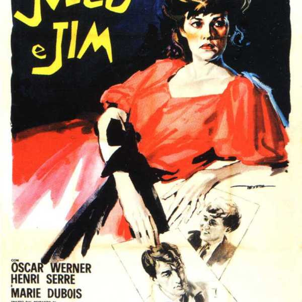 フランソワ トリュフォー Jules and Jim 1995年製ポスター ジュールとジム（1962年のフランス映画で、フランソワ・トリュフォーが