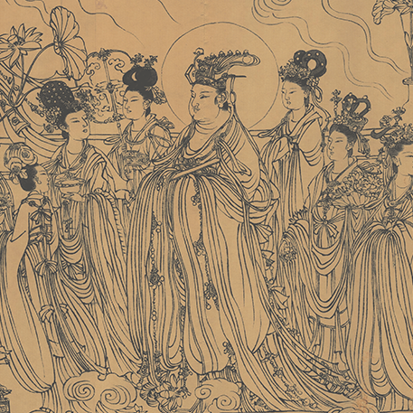 中国美術 佛画 巻物 傅香 絵［八十七仙人図］紙本　肉筆　32！ 八十七神仙図巻_百度百科