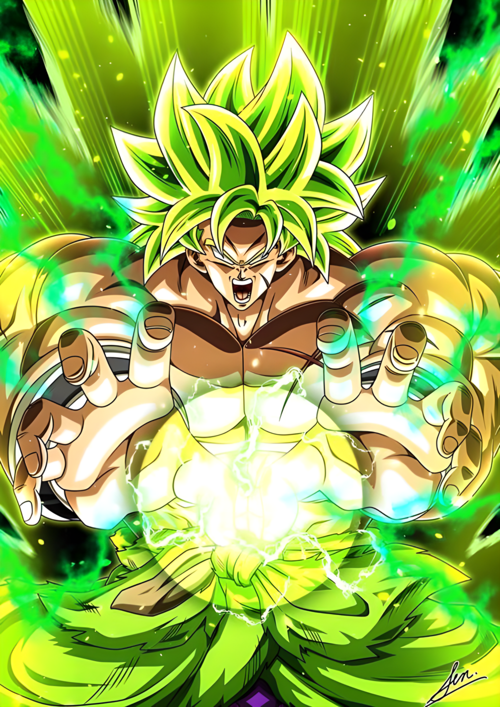 Broly（Personaje del anime japonés *Dragon Ball Super* y sus obras ...